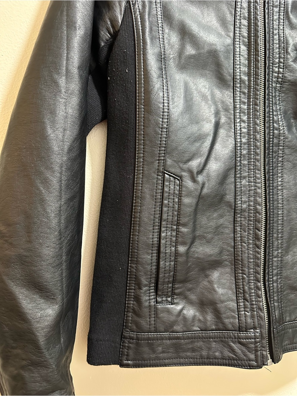 Maurices Women’s Black Faux Leather Jacket - Picture 3 of 9